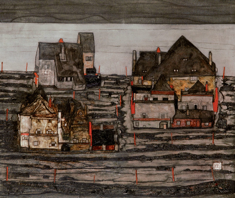 Vorstadt I., van Egon Schiele