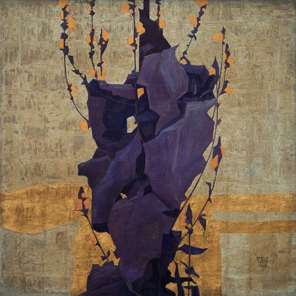 gestileerde bloemen van Egon Schiele