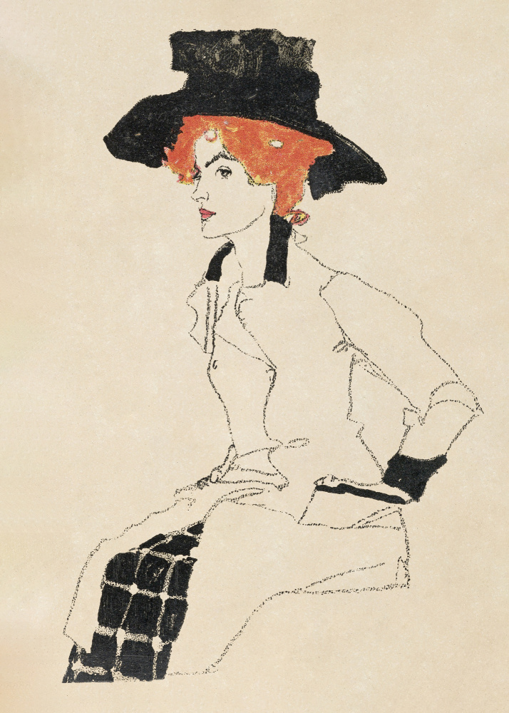 Portrait of a Woman 1910 van Egon Schiele
