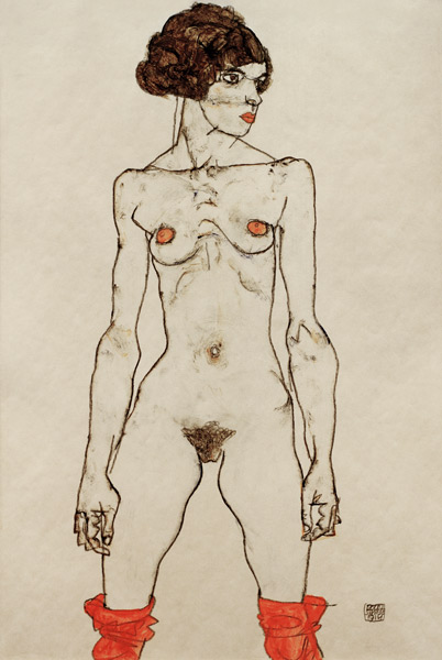 Standing Nude van Egon Schiele