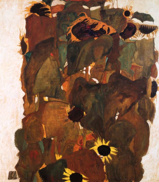 Sunflowers II, 1911 van Egon Schiele