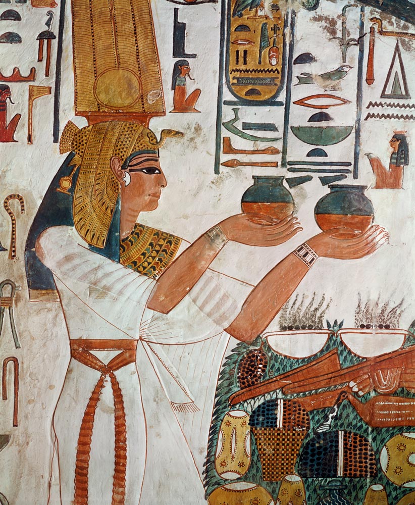 Nefertari Making an Offering, from the Tomb of Nefertari van Egyptian