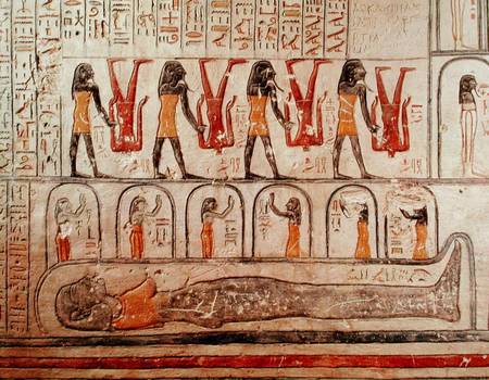 Detail from the Book of the Earth New Kingdom van Egyptian
