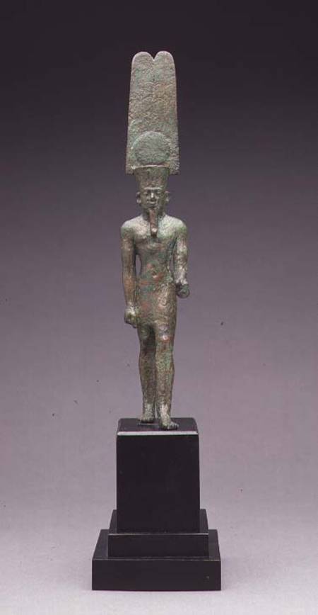 Figure of the god Amon-Re van Egyptian