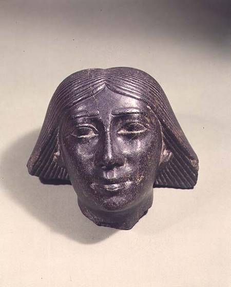 Head of a man, probably a high official van Egyptian