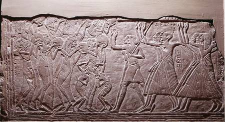 Relief depicting a funeral cortege, from Saqqara van Egyptian