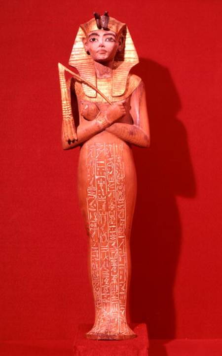 Shabti figure of the king from the Tomb of Tutankhamun (c.1370-1352 BC) New Kingdom van Egyptian