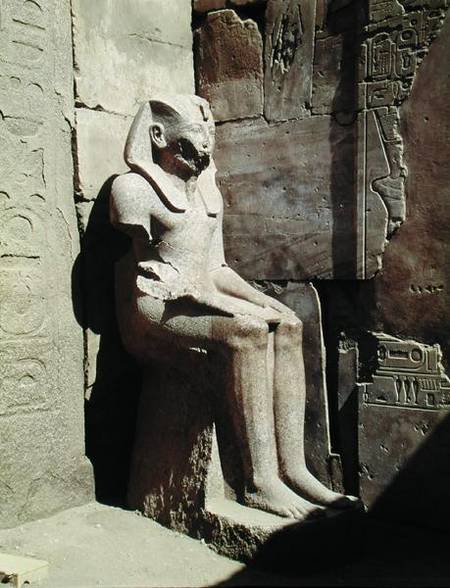 Statue of Tuthmosis III (c.1490-39 BC) New Kingdom van Egyptian