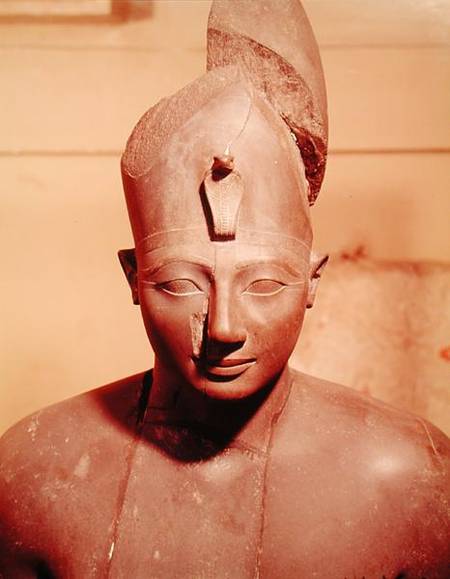 Statue of Tuthmosis III (ruled 1504-1450 BC), from the Temple of Amun, Karnak van Egyptian