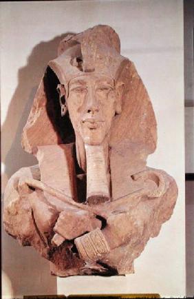 Bust of Amenophis IV (Akhenaten) (c.1364-1347 BC) from the Temple of Amun, Karnak, New Kingdom
