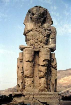 One of the Colossi of Memnon, statues of Amenhotep III