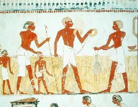 Measuring the land using rope, from the Tomb Chapel of Menna, New Kingdom