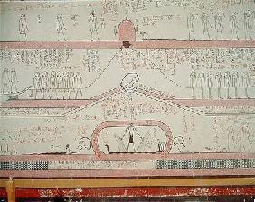 Scene from the Book of Amduat showing the journey to the Underworld, New Kingdom