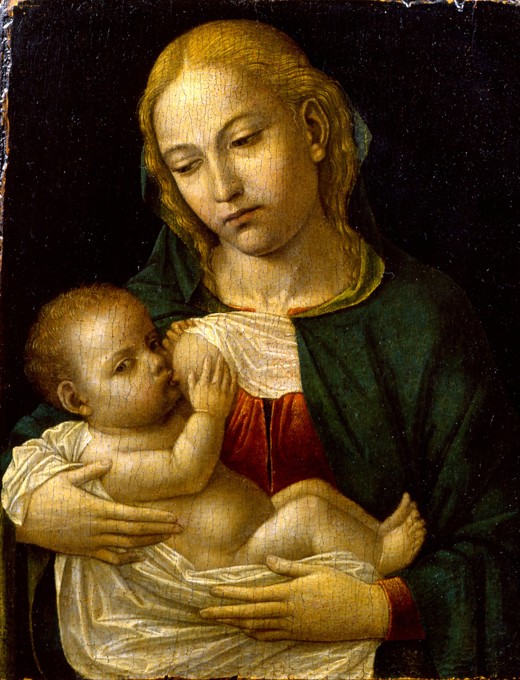 Madonna del Latte van eigentl. Ambrogio da Fossano um Bergognone
