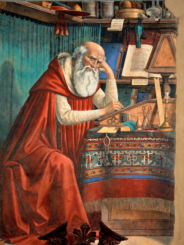 St. Jerome van  (eigentl. Domenico Tommaso Bigordi) Ghirlandaio Domenico