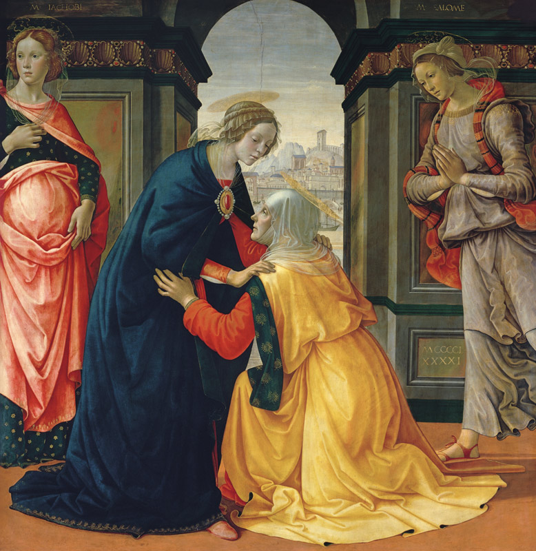 Heimsuchung Mariae, mit Maria Jakobäa und Maria Salome van  (eigentl. Domenico Tommaso Bigordi) Ghirlandaio Domenico