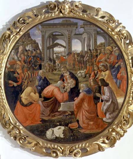 The Adoration of the Magi van  (eigentl. Domenico Tommaso Bigordi) Ghirlandaio Domenico