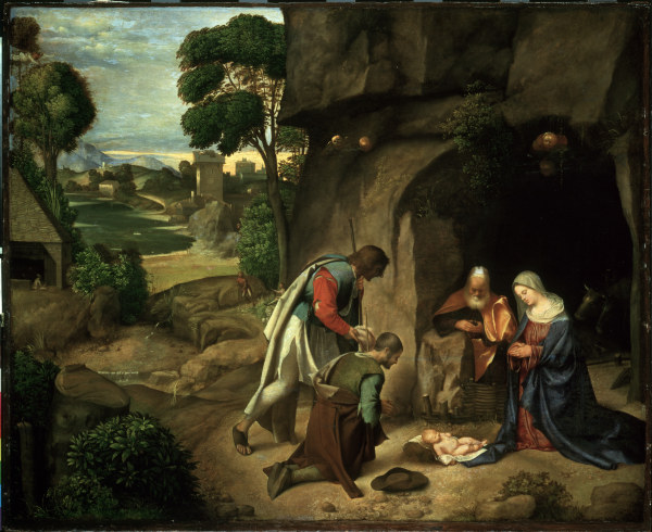 Adoration of the Shepherds van  (eigentl. Domenico Tommaso Bigordi) Ghirlandaio Domenico