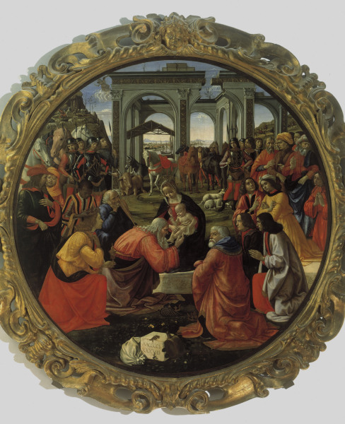 Adoration of the Kings van  (eigentl. Domenico Tommaso Bigordi) Ghirlandaio Domenico