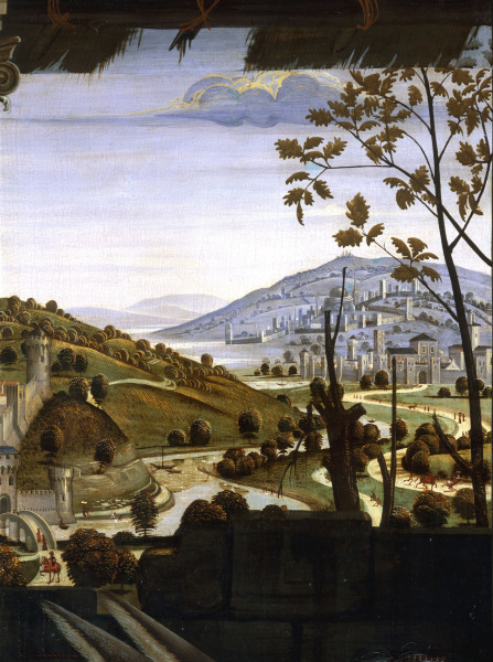 Adorat.o.th.Shep.,Landsc. van  (eigentl. Domenico Tommaso Bigordi) Ghirlandaio Domenico