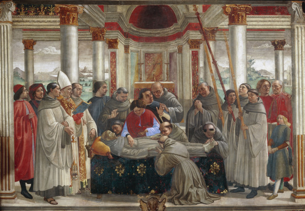 Exequies of St.Francis van  (eigentl. Domenico Tommaso Bigordi) Ghirlandaio Domenico