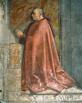 Portrait of Francesco Sassetti, from the Cycle of St. Francis, Sassetti Chapel