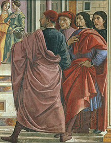 Die Vertreibung Joachims aus dem Tempel (Detail) van  (eigentl. Domenico Tommaso Bigordi) Ghirlandaio Domenico