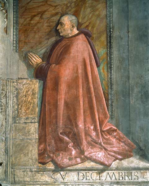 Portrait of Francesco Sassetti, from the Cycle of St. Francis, Sassetti Chapel van  (eigentl. Domenico Tommaso Bigordi) Ghirlandaio Domenico