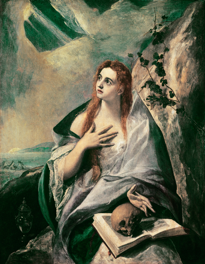 Magdalene doing Penance van (eigentl. Dominikos Theotokopulos) Greco, El