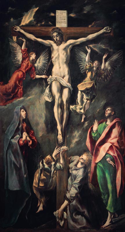 The Crucifixion van (eigentl. Dominikos Theotokopulos) Greco, El
