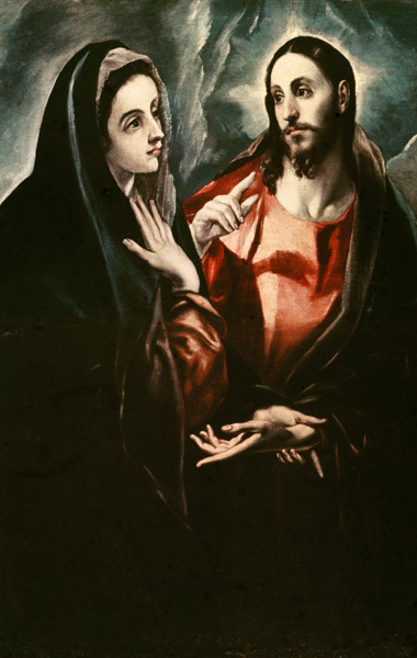Christ bids farewell to Mary van (eigentl. Dominikos Theotokopulos) Greco, El