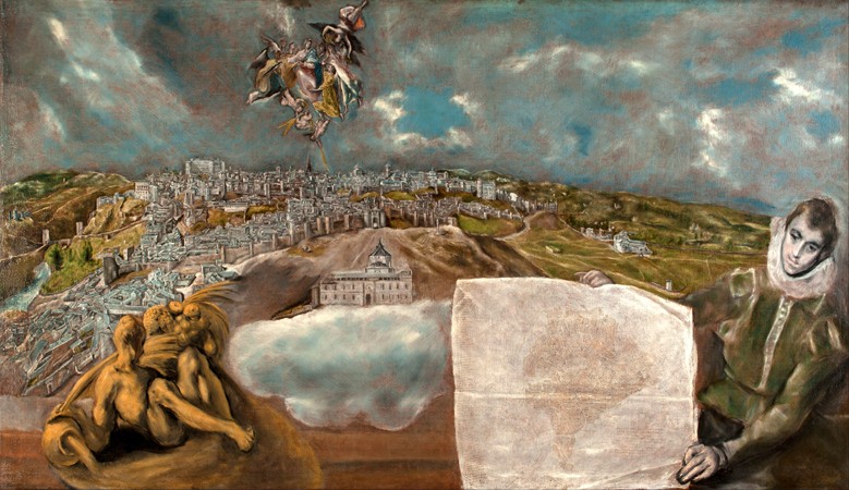 View and Plan of Toledo van (eigentl. Dominikos Theotokopulos) Greco, El