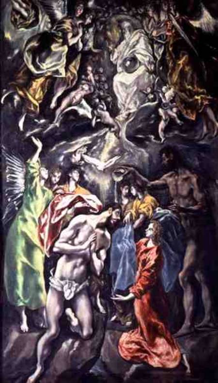 The Baptism of Christ van (eigentl. Dominikos Theotokopulos) Greco, El