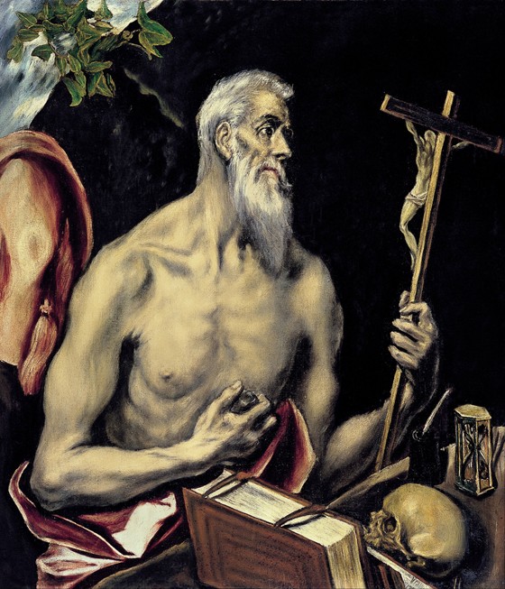 The Repentant Saint Jerome van (eigentl. Dominikos Theotokopulos) Greco, El