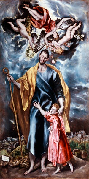 St. Joseph and the Christ Child van (eigentl. Dominikos Theotokopulos) Greco, El
