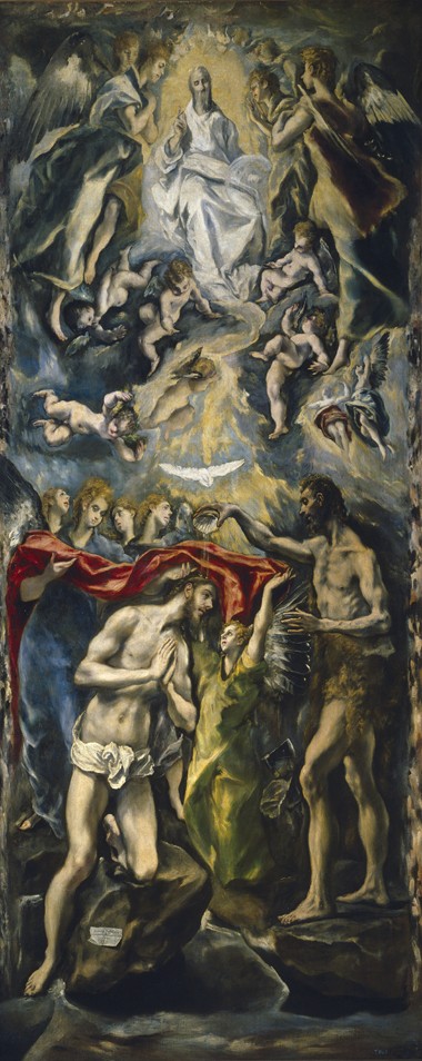 The Baptism of Christ van (eigentl. Dominikos Theotokopulos) Greco, El