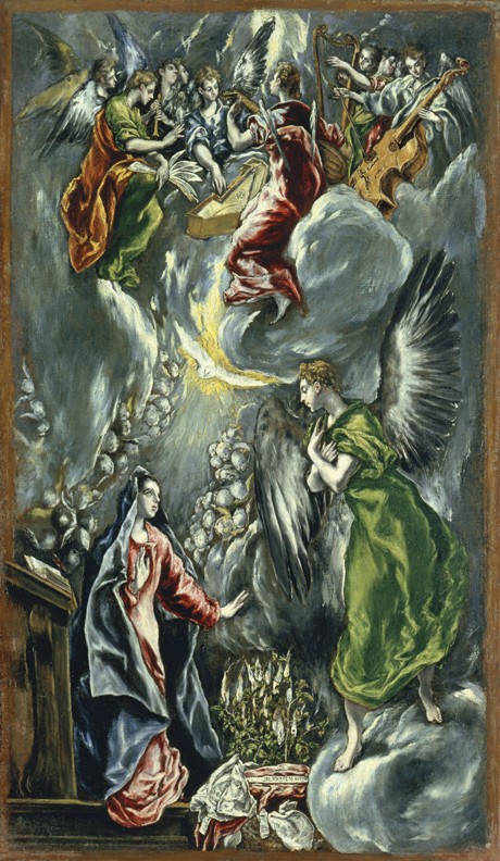 The Annunciation van (eigentl. Dominikos Theotokopulos) Greco, El