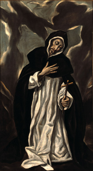 St.Dominic Praying van (eigentl. Dominikos Theotokopulos) Greco, El
