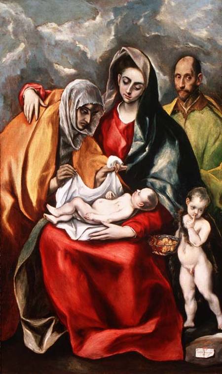 The Holy Family with St.Elizabeth van (eigentl. Dominikos Theotokopulos) Greco, El