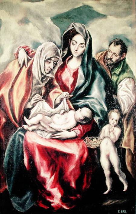 The Holy Family van (eigentl. Dominikos Theotokopulos) Greco, El