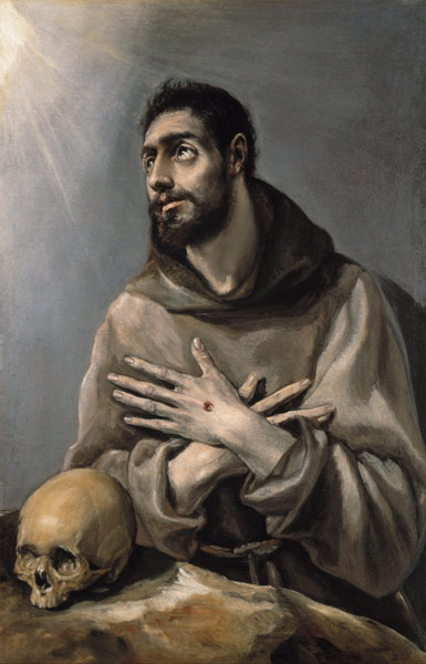 Saint Francis in ecstasy van (eigentl. Dominikos Theotokopulos) Greco, El