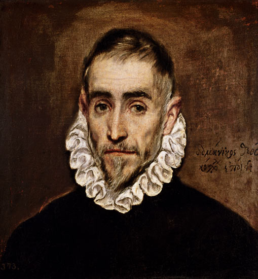 Portrait of an unknown gentleman van (eigentl. Dominikos Theotokopulos) Greco, El