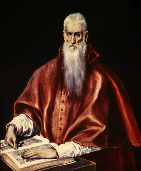 Saint Jerome as Cardinal van (eigentl. Dominikos Theotokopulos) Greco, El