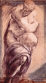 Studie nach Michelangelos Der Tag van (eigentl. Dominikos Theotokopulos) Greco, El
