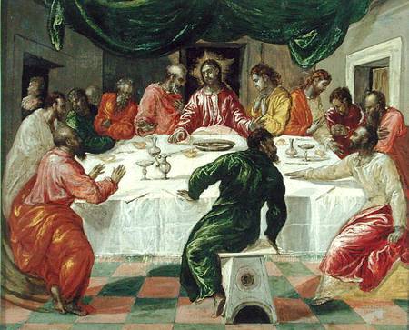The Last Supper van (eigentl. Dominikos Theotokopulos) Greco, El