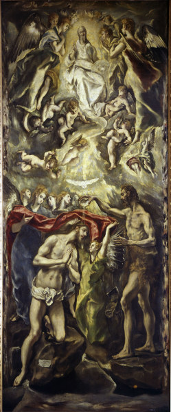 Baptism of Christ van (eigentl. Dominikos Theotokopulos) Greco, El