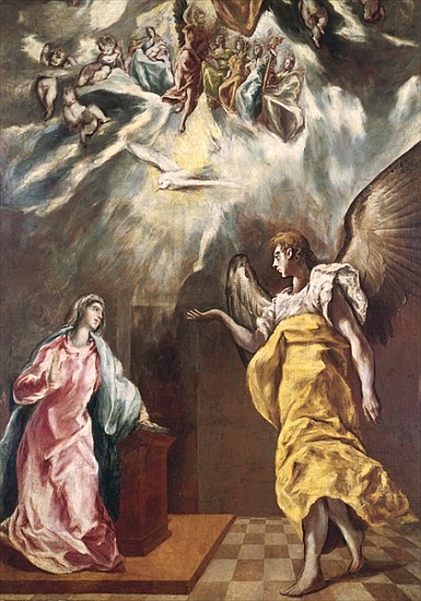 The Annunciation van (eigentl. Dominikos Theotokopulos) Greco, El