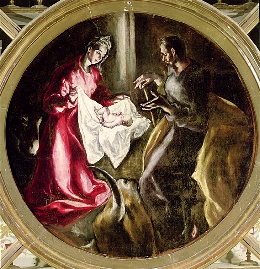 The Nativity, 1587-1614 van (eigentl. Dominikos Theotokopulos) Greco, El