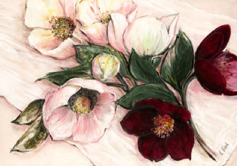 Elegant Anemones van Elisabeth Krobs