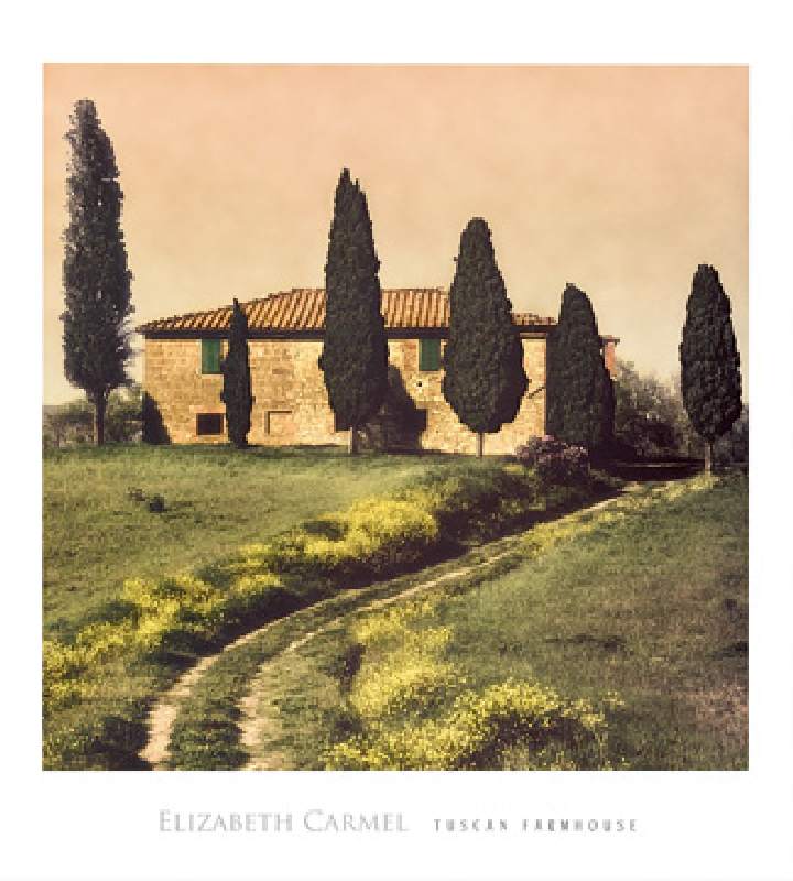 Tuscan Farmhouse van Elizabet Carmel